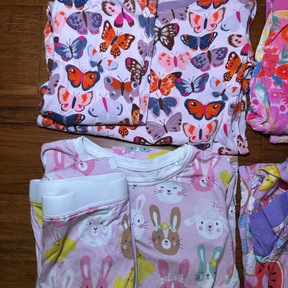 Little Sleepies Disney Princess and more Bamboo Long Pant & Sleeve size 7/8 EUC - Picture 5 of 7